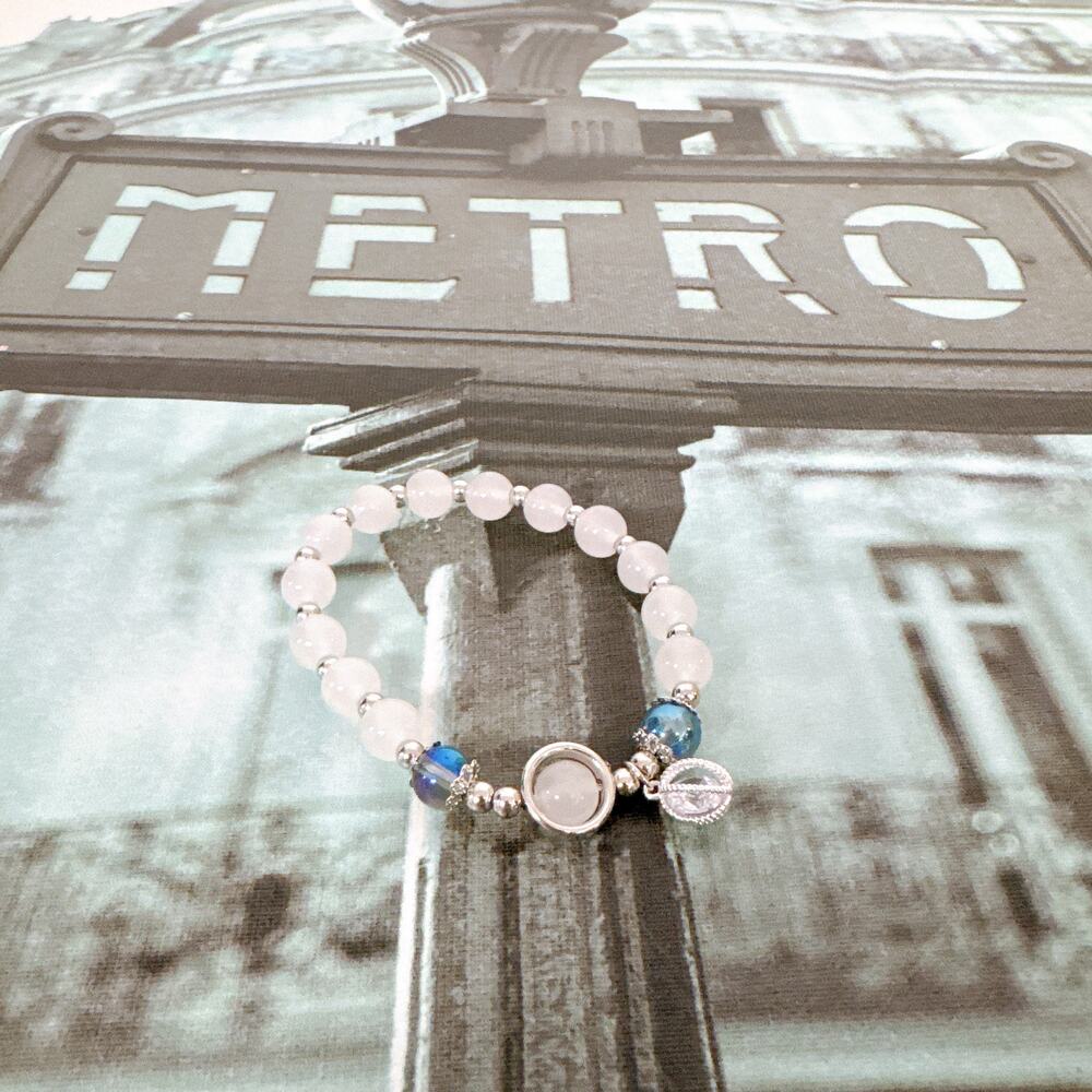 Natural Moonstone and Labradorite Healing Bracelet